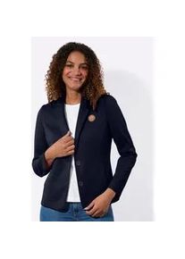 Jerseyblazer Casual Looks "Jersey-Blazer", Herren, Gr. 44, marine, 97% Polyester, 3% Elasthan, Blazer