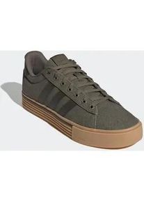 Sneaker Adidas SPORTSWEAR "DAILY 4.0", Damen, Gr. 44,5, gr&uuml;n (olive strata, shadow olive, gum 3), Synthetik, Textil, Schuhe Sneaker