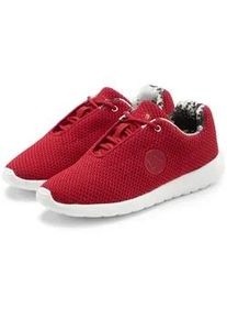 Sneaker Lascana ACTIVE "Halbschuh, Turnschuhe", Damen, Gr. 39, dunkelrot, Obermaterial: 100% Textilmaterial. Decksohle: 100% Textilmaterial. Futter: 100% Textilmaterial. Laufsohle: 100% Synthetik, unifarben, Basic, Schuhe Sneaker, mit atmungsaktivem Mesh-Obermaterial, herausnehmbare Innensohle, Topseller
