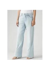 Levi's Straight-Jeans LEVI'S "XL STRAIGHT", Damen, Gr. 27, L&auml;nge 33, luxury trip, Denim/Jeans, Obermaterial: 85% Baumwolle, 15% Leinen, unifarben, straight fit kn&ouml;chellang, Jeans Straight-Jeans, im Five-Pocket Style