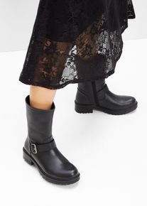 bonprix Stiefel, schwarz, Gr.40, Sch&ouml;ner Winterstiefel im Casual-Look, aus Vegan