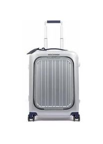 Piquadro Relyght Plus Kabinen-Hartschalencomputertrolley mit 4-Rollen Grau/Blau