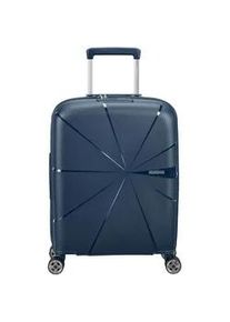 American Tourister StarVibe Handgep&auml;ck Trolley 55cm mit 4 Rollen, Erweiterbar Navy