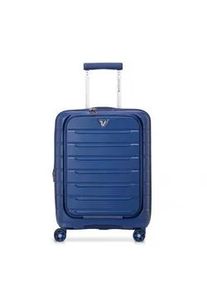 Roncato B-Flying Kabinentrolley mit Vordertasche und USB-Anschluss, erweiterbar 55cm Blu Notte