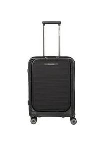 Travelite Mooby Trolley S mit Vortasche, 4-Rollen Schwarz