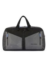 Piquadro Spike Reisetasche aus rezykliertem Stoff schwarz