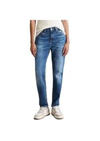 Marc O'Polo Boyfriend-Jeans MARC O'POLO DENIM "Freja", Damen, Gr. 31, L&auml;nge 30, blau (mid blau), Denim/Jeans, Obermaterial: 98% Baumwolle, 2% Elasthan, relaxed fit kn&ouml;chellang, Jeans, in heller Waschung, Topseller