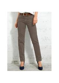 5-Pocket-Jeans Inspirationen, Damen, Gr. 235, Extrakurzgr&ouml;&szlig;en, grau (taupe), 98% Baumwolle, 2% Elasthan, unifarben, lang, Jeans 5-Pocket-Jeans, Topseller