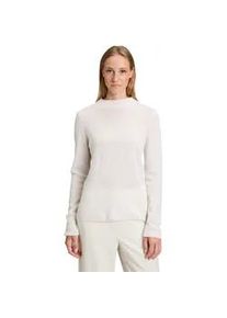 Strickpullover Betty Barclay "Damen mit Stehkragen", Damen, Gr. 38, beige, Strick, Obermaterial: 100% Kaschmir, Basic, gerade lang, Pullover Strickpullover