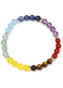 Armband Firetti "Schmuck Geschenk Armschmuck Armkette Edelstein Farbstein Tigerauge", bunt (blau, hellblau, gelb, lila, rot, braun, gr&uuml;n, blau, hellblau, gelb, lila, rot, braun, gr&uuml;n), Armb&auml;nder, Damen, 6cm, Silikon Stein, Silikon, Stein, Armband, mit Edelsteinen