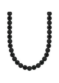 Kette ohne Anh&auml;nger Thomas Sabo "Talisman-Kette/Beadskette" Gr. 70, silber (silberfarben, schwarz), Halsketten, Damen, 70, Silber 925 (recycelt), mit Onyx