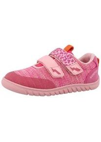 Barfu&szlig;schuh Lurchi "Benny Barefoot", Kinder, Gr. 26, rosa, pink, Lederimitat, Textil, kontrastfarbene Details, meliert, Schuhe Barfu&szlig;schuh, Halbschuh, Klettschuh, Gr&ouml;&szlig;enschablone zum Download