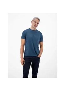 T-Shirt Lerros "T-Shirt mit Rundhalsausschnitt", Damen, Gr. 3XL, storm blau, 100% Baumwolle, Rundhals, Shirts T-Shirt