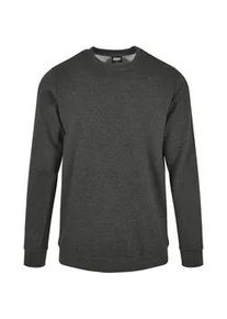 Sweater Urban Classics "Urban Classics Herren Basic Terry Crew", Herren, Gr. 4XL, charcoal, 65% Baumwolle, 35% Polyester, unifarben, Rundhals, Sweatshirts Sweater