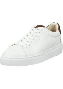 Sneaker Gant "Mc Julien", Herren, Gr. 43, wei&szlig;, tan, Leder, colorblocking, Schuhe Sneaker, Business Schn&uuml;rschuh, Retro Sneaker mit Lederinnensohle