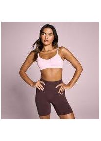 Myprotein MP Damen Tempo Nahtlos Gerafft Front Sport-BH - Blush - XL