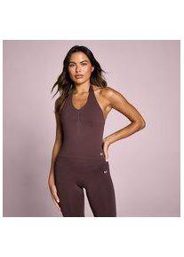 Myprotein MP Damen Tempo Nahtlos Neckholder Top - Fudge - L