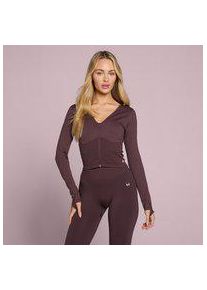 Myprotein MP Damen Tempo Nahtlos Verk&uuml;rzte Jacke - Fudge - S