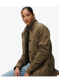 Superdry Damen Jacke mit Tiefem Bund Green - Gr&ouml;&szlig;e: 36 2082217000657ZSL030