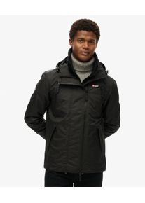 Superdry Herren Gesticktes Logo Mountain Kapuzen-Windbreaker-Jacke, Schwarz - Gr&ouml;&szlig;e: XXL 102020100040002A005