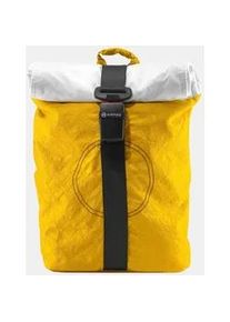Airpaq Rucksack Rolltop Wei&szlig;e Rolle Gelb