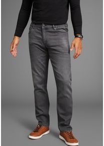 Dehnbund-Jeans Arizona "Paul", Herren, Gr. 56, N + U Gr, grau (schwarzgrauused), Obermaterial: 81% Baumwolle, 17% Polyester, 2% Elasthan, Basic, bequem lang, Jeans Dehnbund-Jeans, elastischer Dehnbund, Comfort-Fit, gerader Beinschnitt