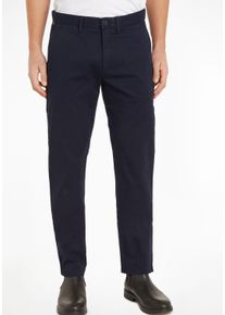 Chinohose Tommy Hilfiger "Chino Denton 1985 PIMA CO", Herren, Gr. 38, L&auml;nge 32, blau, Obermaterial: 96% Baumwolle, 4% Elasthan, normal, Hosen Chinohose