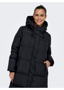 Steppmantel Only "ONLALICE DOWN COAT OTW", Damen, Gr. XL, schwarz, Web, Obermaterial: 100% Polyester, unifarben, lang, M&auml;ntel Steppmantel