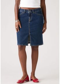 Levi's Jeansrock LEVI'S "LOW MIDI SKIRT ME", Damen, Gr. 28, longer days no dp, Denim/Jeans, Obermaterial: 98% Baumwolle, 2% Elasthan, normal knielang, R&ouml;cke Jeansrock, mit Schlitz f&uuml;r mehr Bewegungsfreiheit