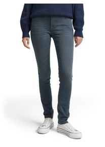 Slim-fit-Jeans Tom Tailor, Damen, Gr. 30, L&auml;nge 32, blau (mid stone blau grau denim), Denim/Jeans, Obermaterial: 70% Baumwolle, 28% Polyester, 2% Elasthan. Futter: 65% Baumwolle, 35% Polyester, unifarben, slim fit kn&ouml;chellang, Jeans Slim-fit-Jeans, im Five-Pocket Style