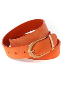 Lederg&uuml;rtel Anthoni Crown, Damen, Gr. 85, orange, Leder, unifarben, G&uuml;rtel Lederg&uuml;rtel, Pflanzlich gegerbter Vollrindlederg&uuml;rtel