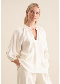 Tunika Seidensticker "Schwarze Rose", Damen, Gr. 46, beige (ecru), 88% Modal, 12% Polyester, unifarben, Tuniken Tunika