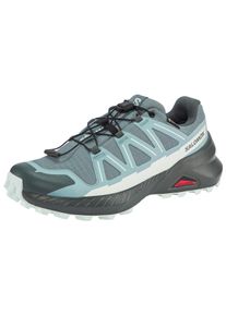 Trailrunningschuh Salomon "SPEEDCROSS PEAK GORE-TEX W", Damen, Gr. 38,5, trooper, tourmaline, clearly aqua, Synthetik, Textil, Schuhe Trailrunningschuh, wasserdicht, Topseller