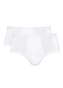 Slip Mey "Noblesse", Herren, Gr. 4/S, wei&szlig;, Obermaterial: 100% Baumwolle, k&ouml;rpernah, Unterhosen Slip, Mit Eingriff