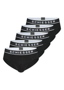 Rioslip Schiesser "95/5 Multipacks", Herren, Gr. 6, schwarz (000, schwarz), Single Jersey, Obermaterial: 95% Baumwolle, 5% Elasthan, Unterhosen Rioslip, bequeme Beinausschnitte, weich, ohne Eingriff, Baumwollmischung
