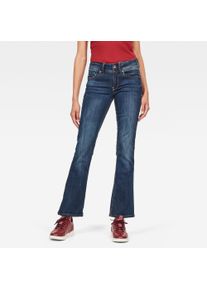 G-Star Raw Bootcut-Jeans G-STAR "Midge Saddle Bootcut", Damen, Gr. 33, L&auml;nge 34, blau (schwarz aged, neutro stretch denim), Denim/Jeans, Obermaterial: 92% Baumwolle, 7% Polyester, 1% Elasthan, bootcut fit lang, Jeans Bootcut-Jeans