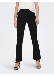 Jacqueline de Yong Bootcuthose JDY "JDYPRETTY FLARE PANT JRS NOOS", Damen, Gr. M (38), L&auml;nge 32, schwarz, Jersey, Obermaterial: 66% Viskose, 30% Nylon, 4% Elasthan, unifarben, kn&ouml;chellang, Hosen Bootcuthose