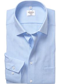 Langarmhemd MARVELIS, Herren, Gr. 40, N-Gr, bleu, Web, Obermaterial: 100% Baumwolle, tailliert normal, 2-Knopf-Manschette, Hemden Langarmhemd, Businesshemd, Basic, New-Kentkragen, leicht tailliert