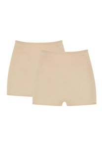 Pagenslip Mey "Only Lycra", Damen, Gr. 50/52, beige (puder), Obermaterial: 60% Baumwolle, 35% Viskose, 5% Elasthan, unifarben, k&ouml;rpernah, Unterhosen Pagenslip, mit weichen Beinabschl&uuml;ssen