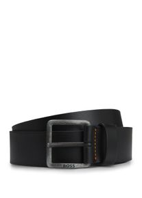 Lederg&uuml;rtel BOSS "Jeeko_Sz40", Herren, Gr. 95, schwarz (schwarz 001), Rindsleder, unifarben, G&uuml;rtel Lederg&uuml;rtel, mit matter Schlie&szlig;e