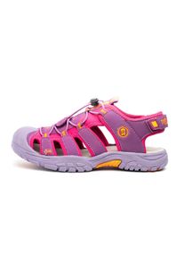 Outdoorsandale Trollkids "KIDS KVALVIKA SANDAL", M&auml;dchen, Gr. 26, orange (schwarz rose, orange), Synthetik, Textil, mehrfarbig, Schuhe Outdoorsandale