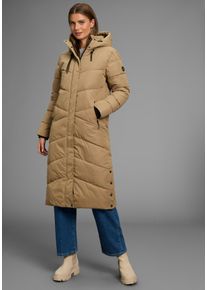 Steppmantel Polarino, Damen, Gr. 50, camel, Obermaterial: 100% Polyester. Futter: 100% Polyester. Futter R&uuml;ckenteil: 100% Polyester. Wattierung: 100% Polyester, unifarben, oversize extralang, Rippb&uuml;ndchen, M&auml;ntel Steppmantel, aus wasserdichtem & windabweisenden Obermaterial, oversize Form