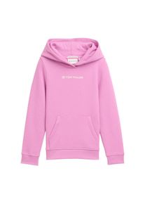 Hoodie Tom Tailor, M&auml;dchen, Gr. 104, flashy mauve, Sweatware, Obermaterial: 100% Baumwolle, unifarben, regular fit taillenbedeckt, Rippb&uuml;ndchen, Sweatshirts Hoodie, mit Kapuze