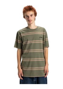 T-Shirt DC Shoes "Maximize Stripe", Herren, Gr. XS, bronze gr&uuml;n, 100% Baumwolle, Shirts T-Shirt