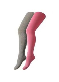 2er Pack Camano Soft Originals Bio-Baumwolle Strumpfhosen Kinder 4170 - orchid smoke 152/164