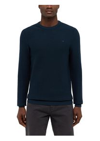 Sweatshirt Mustang "Style Elliot", Herren, Gr. L, grau (carbon), Web, Obermaterial: 100% Baumwolle, unifarben, regular fit normal, Rundhals, Rippb&uuml;ndchen, Sweatshirts Sweatshirt, mit Logo Stickerei