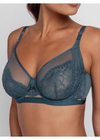 B&uuml;gel-BH Dorina "Jemma", Damen, Gr. 85, Cup D, gr&uuml;n, Obermaterial: 66% Polyamid, 22% Polyester, 12% Elasthan, BHs B&uuml;gel-BH, feminin, nicht gef&uuml;ttert, elastisch, florale Spitze