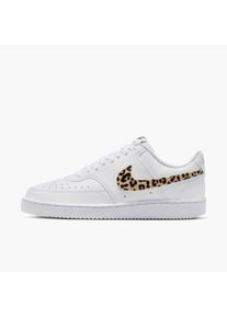 Sneaker Nike Sportswear "COURT VISION LO SE", Damen, Gr. 41, wei&szlig;, multi, color, schwarz, Synthetik, Schuhe Sneaker, Design auf den Spuren des Air Force 1 mit Leo-Print