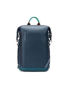 SCHARLAU Slackline RONJA Leder Rucksack f&uuml;r 13" Laptopfach Navy Blue
