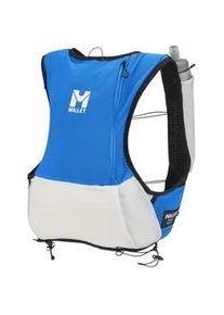 Millet Trailrunning-Rucksack Intense 5 (f&uuml;r Traill&auml;ufe mit Fl&uuml;ssigkeitsaufnahme) blau/weiss - 5 Liter